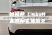 model 3音响效果_特斯拉model3音响效果