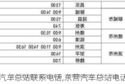 东营汽车总站联系电话,东营汽车总站电话订票