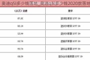 奥迪q5l多少钱落地_奥迪q5l多少钱2020款落地价