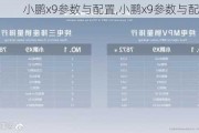 小鹏x9参数与配置,小鹏x9参数与配置详细