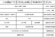 小鹏p7车型尺寸_小鹏p7车身尺寸是多少