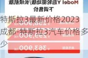 特斯拉3最新价格2023成都-特斯拉3汽车价格多少