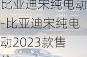 比亚迪宋纯电动-比亚迪宋纯电动2023款售价