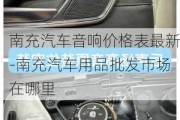 南充汽车音响价格表最新-南充汽车用品批发市场在哪里