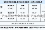 汽车报价大全商家版-汽车商家报价表