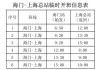 上海汽车站客运总站到海门汽车站-上海汽车站到海门汽车时刻表