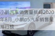 小鹏汽车销售量排行2020年8月_小鹏p5汽车销售量排行榜