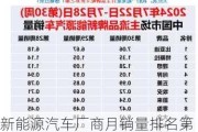 新能源汽车厂商月销量排名第一-新能源汽车厂商月销量排名