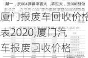 厦门报废车回收价格表2020,厦门汽车报废回收价格