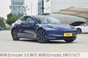 特斯拉model 3大降价,特斯拉model 3降价16万