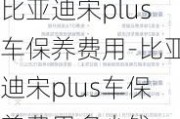 比亚迪宋plus车保养费用-比亚迪宋plus车保养费用多少钱