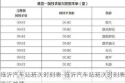 临沂汽车站班次时刻表-临沂汽车站班次时刻表临沂兰陵