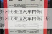 郑州比亚迪汽车内饰厂_郑州比亚迪汽车内饰厂招聘