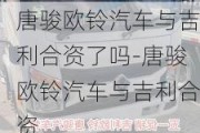 唐骏欧铃汽车与吉利合资了吗-唐骏欧铃汽车与吉利合资