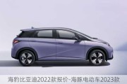 海豹比亚迪2022款报价-海豚电动车2023款