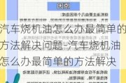 汽车烧机油怎么办最简单的方法解决问题-汽车烧机油怎么办最简单的方法解决