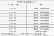 大汽车之家报价-大汽车之家2020最新报价