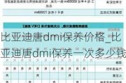 比亚迪唐dmi保养价格_比亚迪唐dmi保养一次多少钱