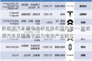 新能源汽车锂电池研发排名国内第一-新能源汽车及锂离子动力电池产业研究