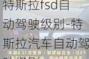 特斯拉fsd自动驾驶级别-特斯拉汽车自动驾驶级别