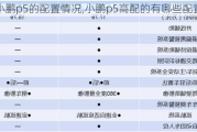 小鹏p5的配置情况,小鹏p5高配的有哪些配置