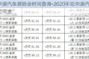 哈尔滨汽车展销会时间查询-2020年哈尔滨汽车展时间表