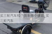 买三轮汽车和小货车哪个便宜_买三轮汽车