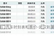 武汉到厦门汽车时刻表和票价-武汉到厦门汽车时刻表