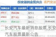 长安汽车最新消息股票,长安汽车股票最新公告