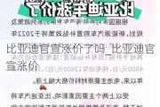 比亚迪官宣涨价了吗_比亚迪官宣涨价