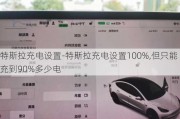 特斯拉充电设置-特斯拉充电设置100%,但只能充到90%多少电