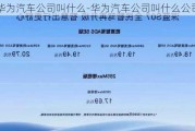 华为汽车公司叫什么-华为汽车公司叫什么公司