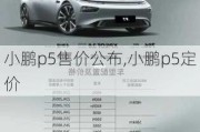 小鹏p5售价公布,小鹏p5定价