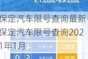 保定汽车限号查询最新-保定汽车限号查询2021年1月