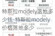 特斯拉modely落地多少钱-特斯拉modely价格落地多少