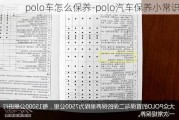 polo车怎么保养-polo汽车保养小常识