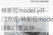 特斯拉model y开门方式-特斯拉model3车门怎么开