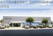 温州汽车4s最多的地方_温州汽车城有哪些4s店地址