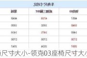 领克03座椅尺寸大小-领克03座椅尺寸大小是多少