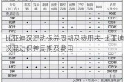 比亚迪汉混动保养周期及费用表-比亚迪汉混动保养周期及费用