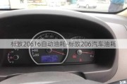 标致20616自动油耗-标致206汽车油耗