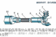 汽车传动轴的作用是什么类型-汽车传动轴的作用是什么类型的