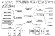 新能源汽车技术要学什么科目好-新能源汽车技术学些什么