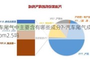 汽车尾气中主要含有哪些成分?-汽车尾气成分有pm2.5吗