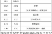 理想汽车2022年销量多少-理想汽车2022年销量