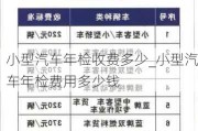 小型汽车年检收费多少_小型汽车年检费用多少钱