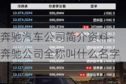 奔驰汽车公司简介资料-奔驰公司全称叫什么名字