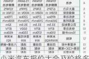 小米汽车报价大全及价格多少-小米汽车图片报价 新车报价