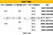 小鹏P7多少钱一台_小鹏p7要多少钱?