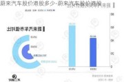 蔚来汽车股价港股多少-蔚来汽车股价港股